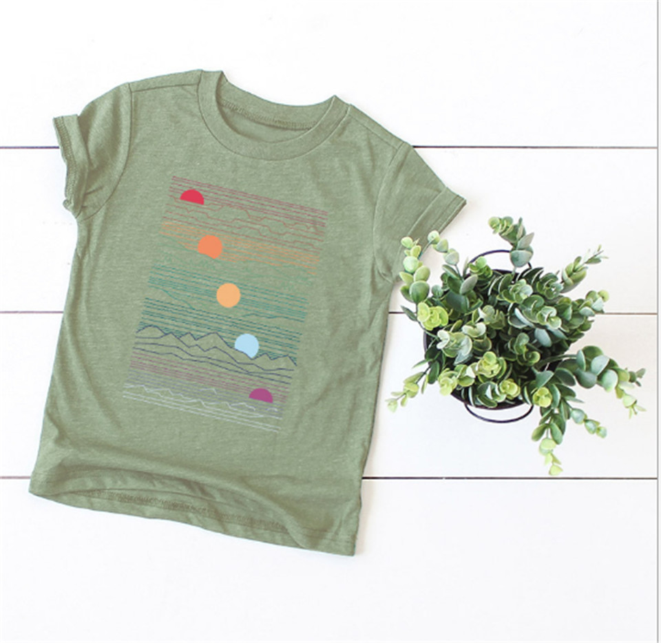 Vintage sunset graphic unisex cotton tee